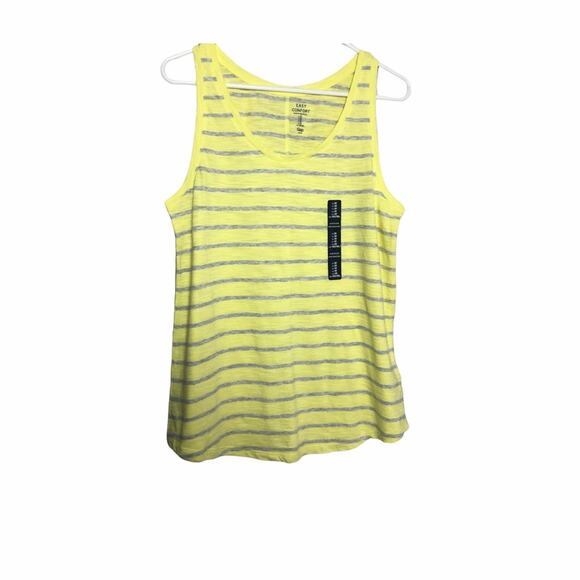 Gap Womens Striped V-Front Sleeveless Blouse Sz M - Picture 1 of 8